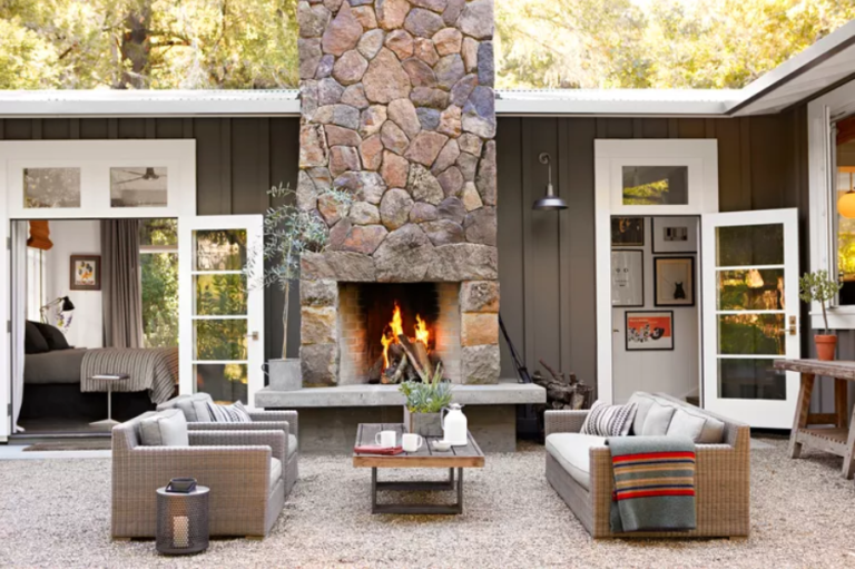 Elevate Your Outdoor Space: The Cozy Charm of an Outdoor Fireplace